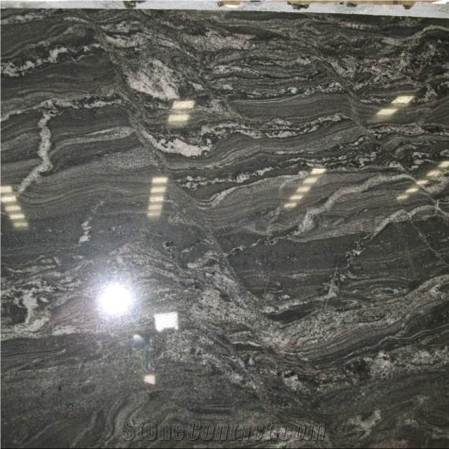 Indian Ganges Black Granite Slab and Floor Tiles