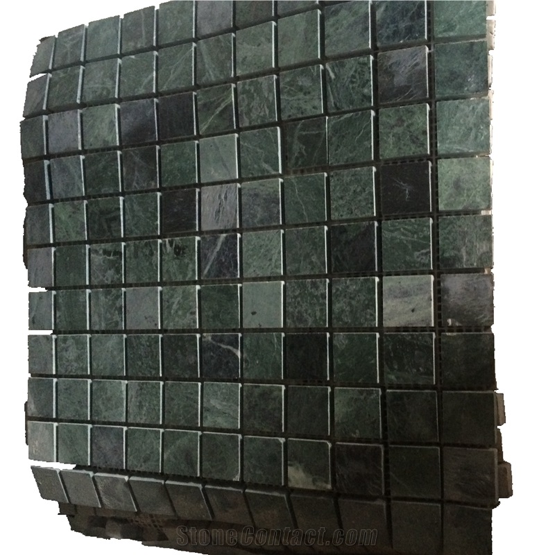 Indian Green Marble Mosaic Bathroom Floor Tiles