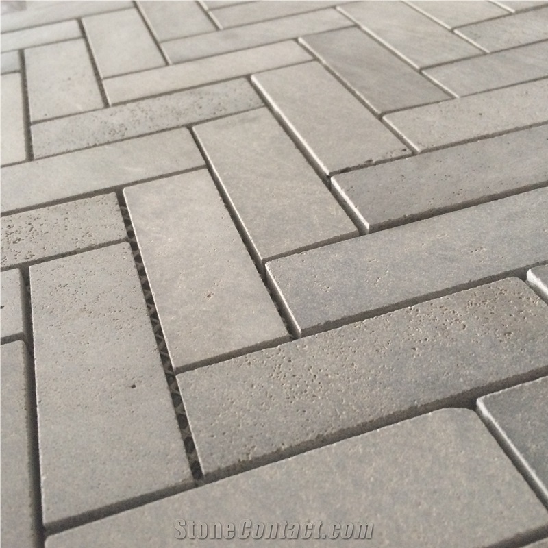 Long Brick Marble Mosaic Herringbone for Interior