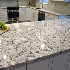 New Products Ice Blue Granite Prefab Countertops
