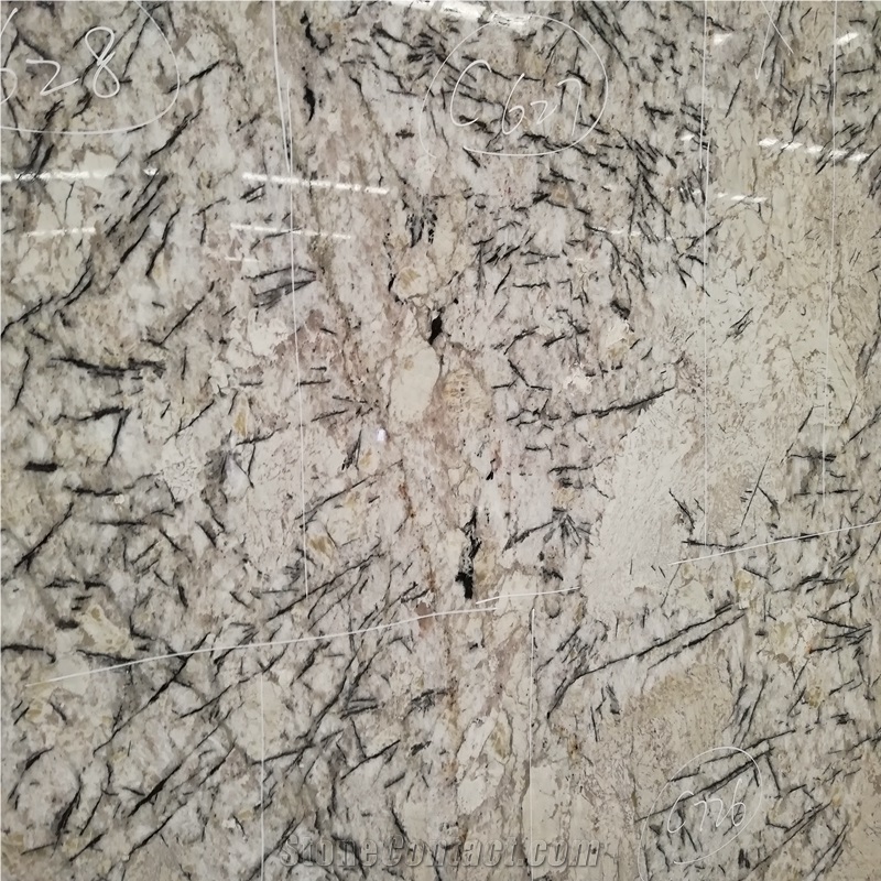 Polished Ice Blue Granite Export Price on Wall