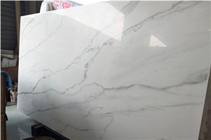 China Carrara White Microlite Stone Vanity Tops
