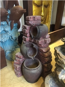 Cheap Resin Water Fountain for Decoration