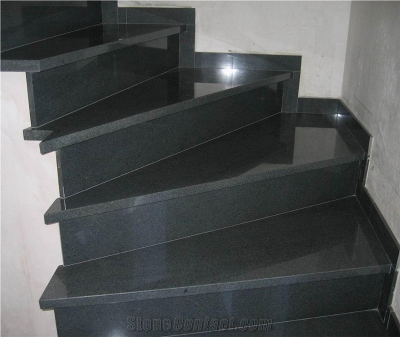 Natural Black Granite Tiles Floor Paving Tiles