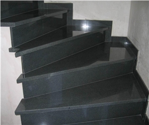 Natural Black Granite Tiles Floor Paving Tiles