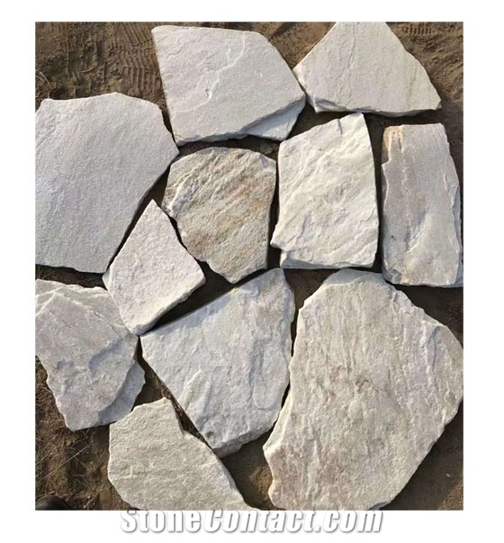 Natural White Quartzite Random Decoration Tiles
