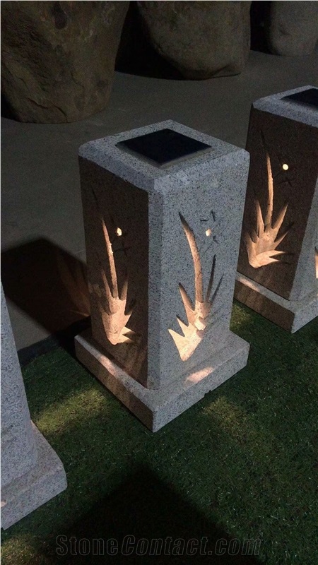 Solar Granite Garden Lanterns