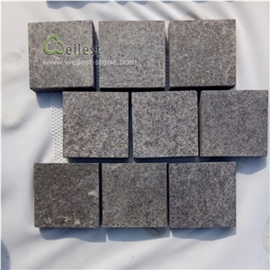 G684 Black Granite Driveway Cobblestone Paver Mats