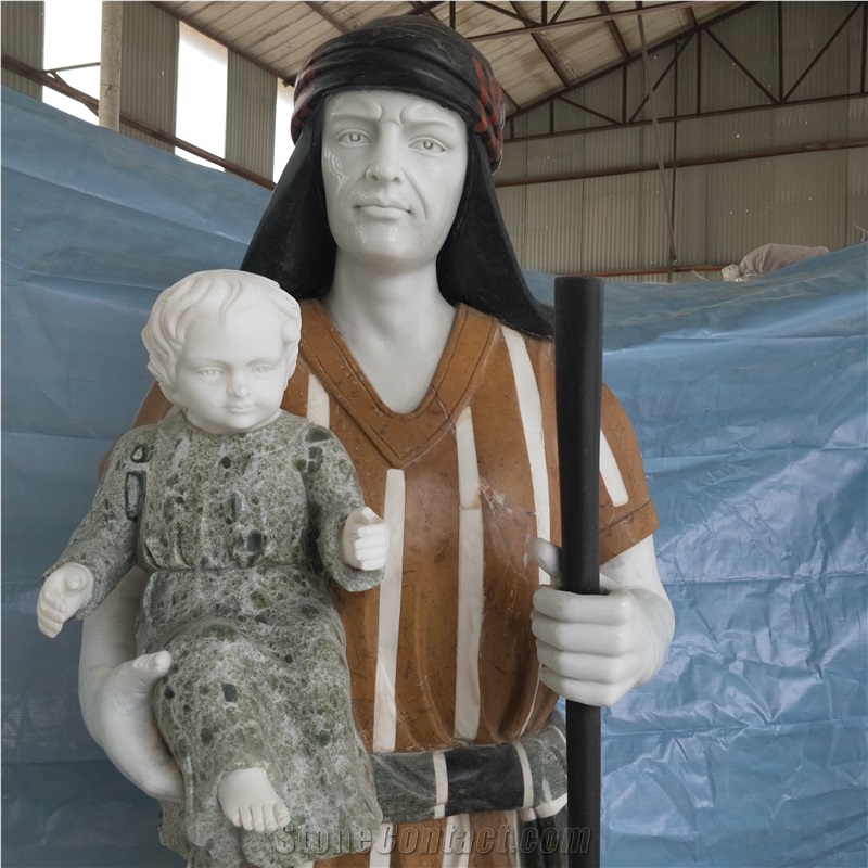 Children Human Sculptures, Handcarved Statues