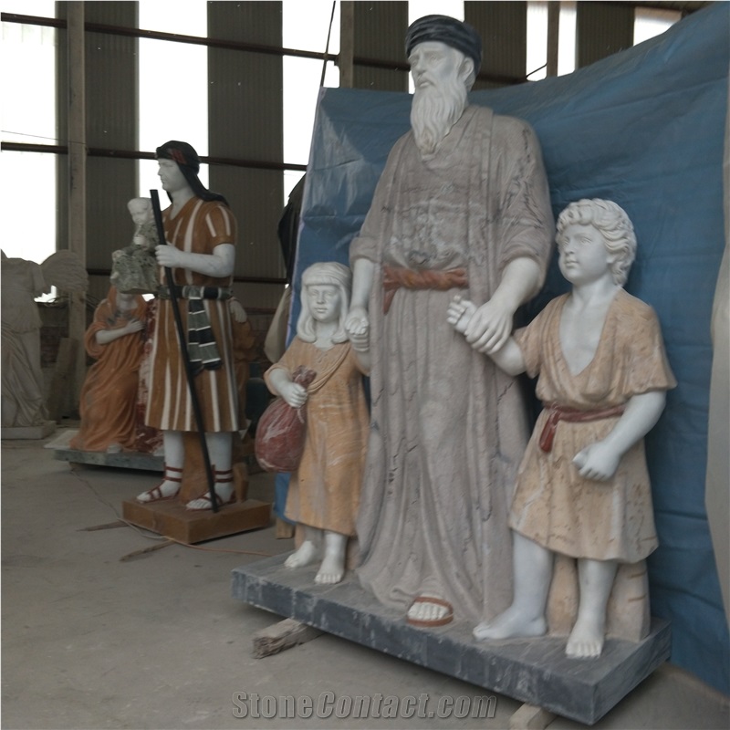 Little Children Human Sculpture Handcarved Statues