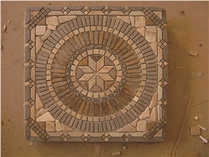 Marble Square Shape Floor Pattern Medallions