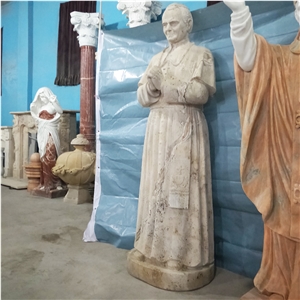 Travertine Human Religious Statues, Western Figure