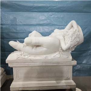 White Human Sculptures, Western Statues Angel Bust