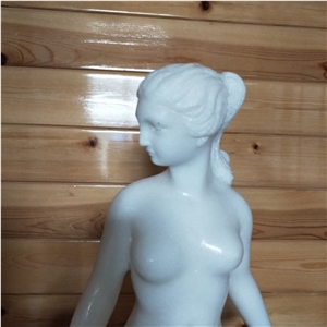 White Marble Human Sculptures Handcarved Statues