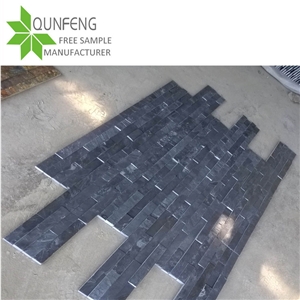 China Black Cultured Stone Wall Slate Tiles