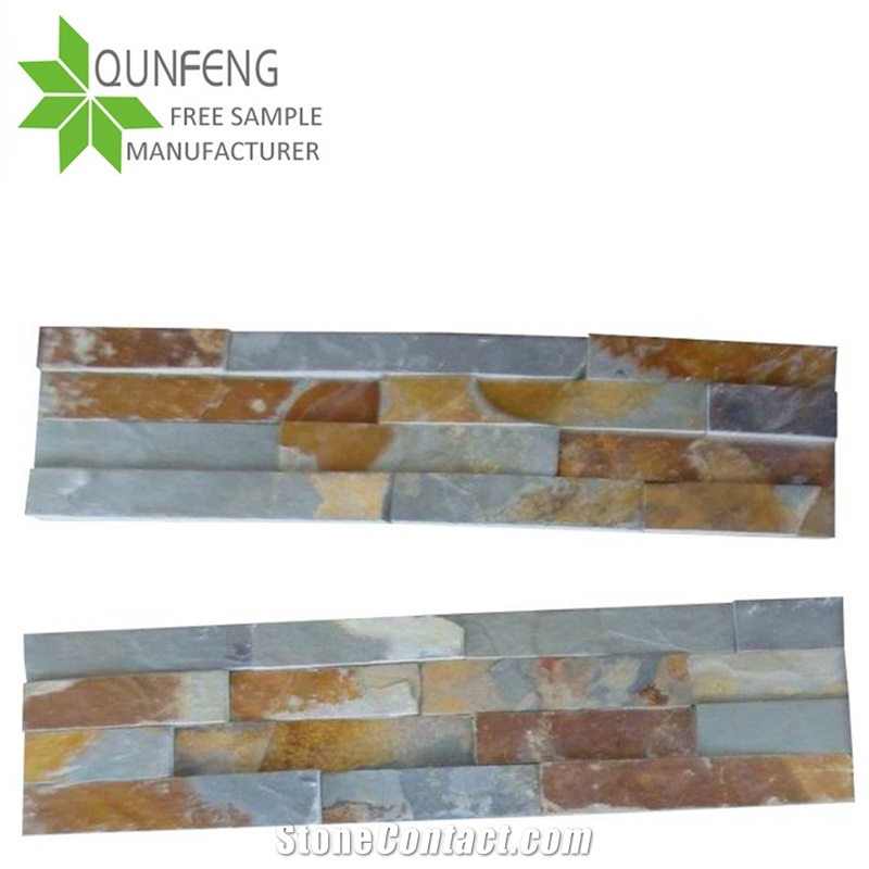 China Rusty Culture Stone Slate Wall Cladding