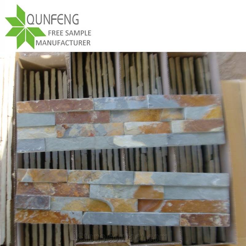 Rusty Slate Wall Panel China Stacked Stone Veneer