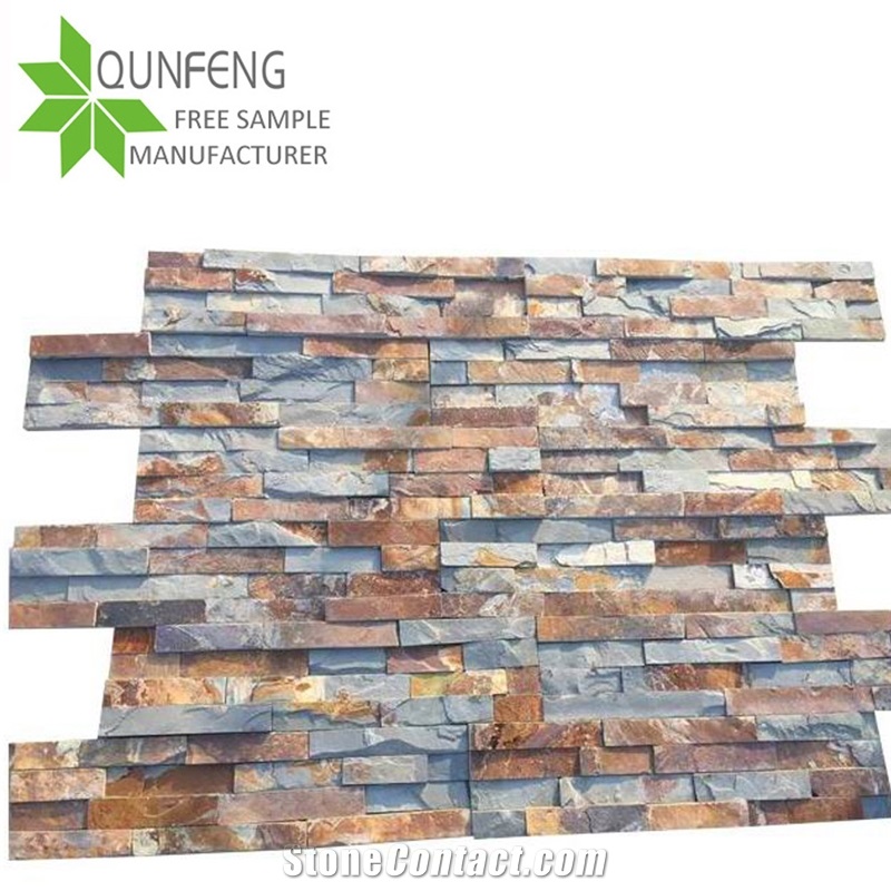 Rusty Slate Wall Panel China Stacked Stone Veneer