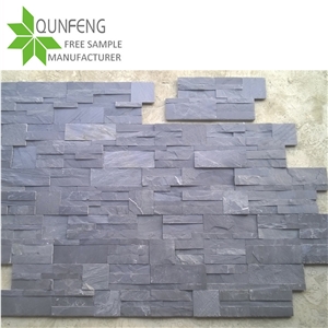 Shape S Split Surface China Black Slate Wall Tile