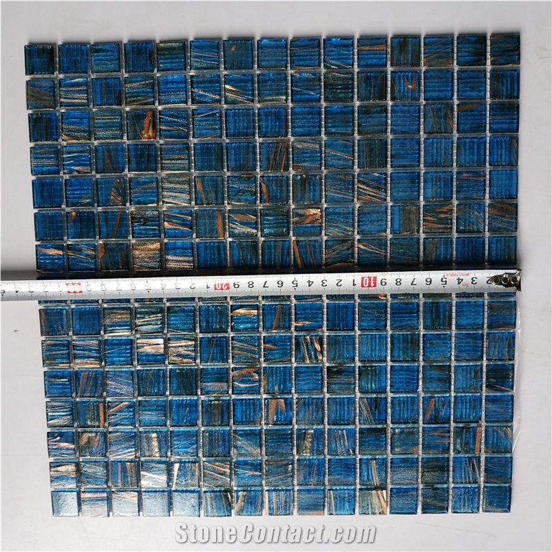 Blue Glass Bisazza Mosaic Tile for Swimming Pool