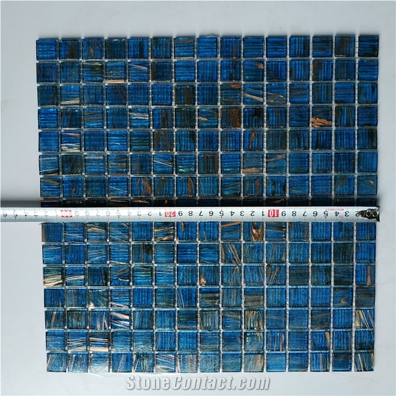 Blue Glass Bisazza Mosaic Tile for Swimming Pool