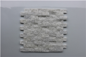 China Thassos White Split Brick Marble Mosaics