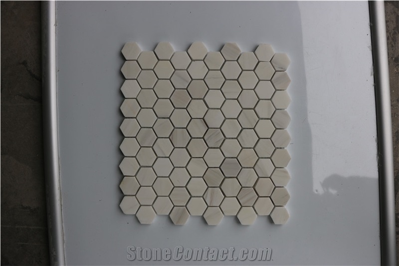 Greece Dolit White Marble Brick Marble Mosaics