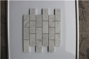 Italy Bianco Carrara Marble Brick Marble Mosaics
