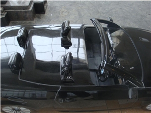 Black Granite Auto Model Sculptures Automobile