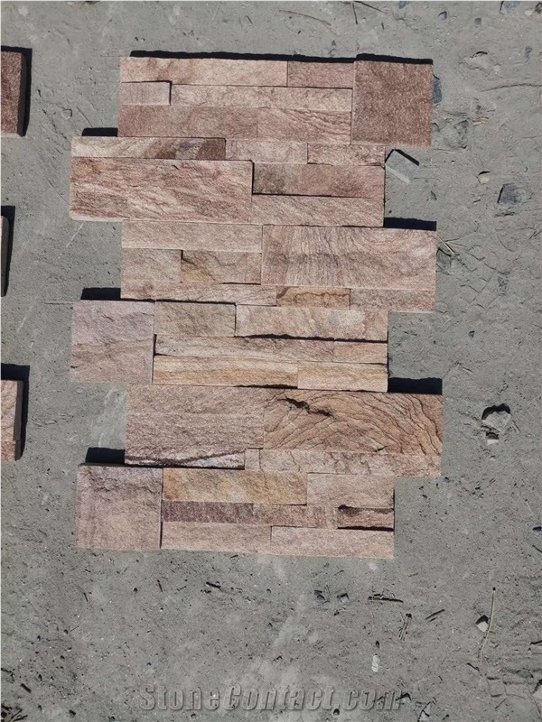 Woodgrain Sandstone Culture Stone Wall Claddings