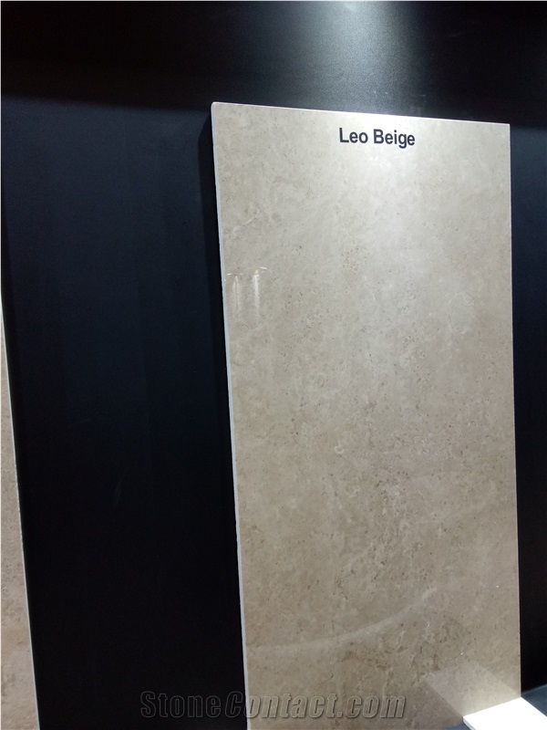 Leo Beige Marble Tiles, Slabs