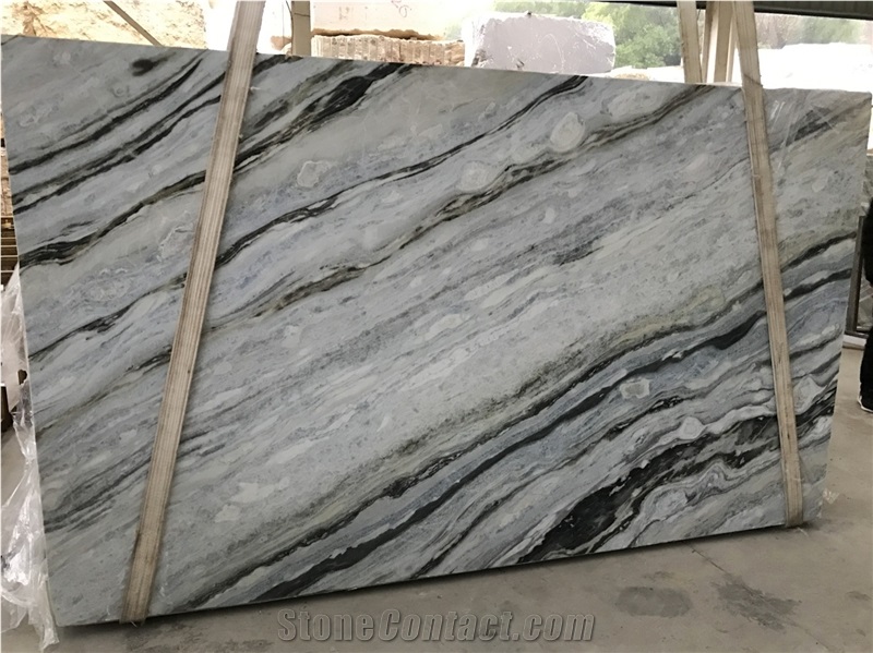Blue Danube Marble Slabs and Tiles Bookmatched