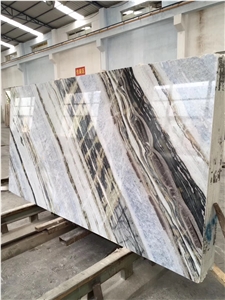 Danube Blue Marble Quarry Slabs Tiles Bookmatched
