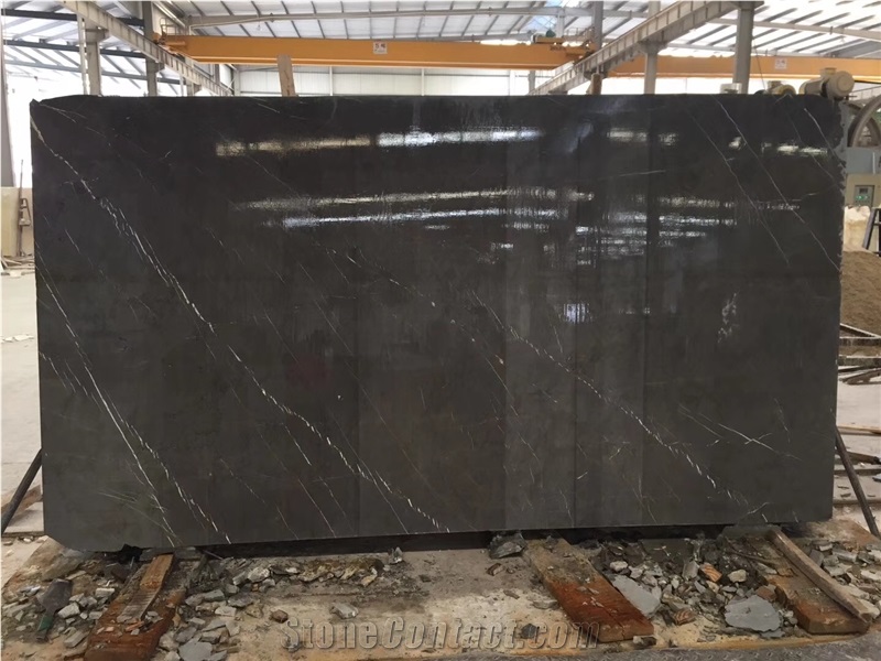 Pietra Grey Marble Slabs Honed Antique Bookmatched