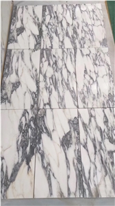 Tumbled Arabescato White Marble 1cm Tiles Stocks
