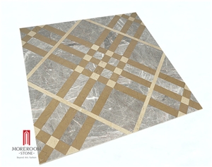 Stone Medallion Floor Tiles Waterjet Marble
