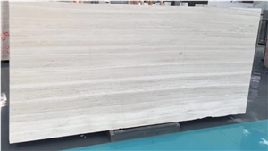 China White Wooden Marble Grain Vein Wall Floor