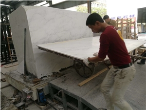 Eastern White Marble Slabs Tiles Flooring Walling