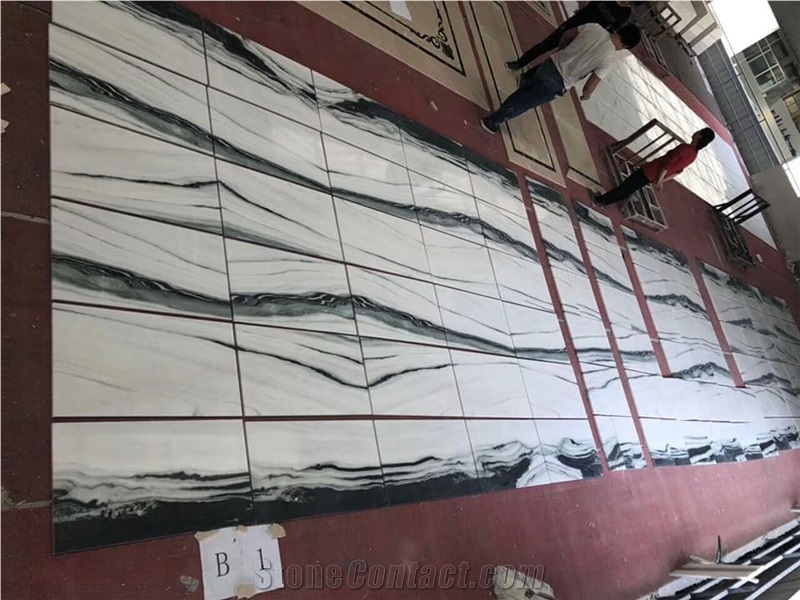 Panda White Marble Slabs Tiles China