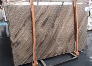 Wooden Brown Marble Slabs Wall Tiles Pattern