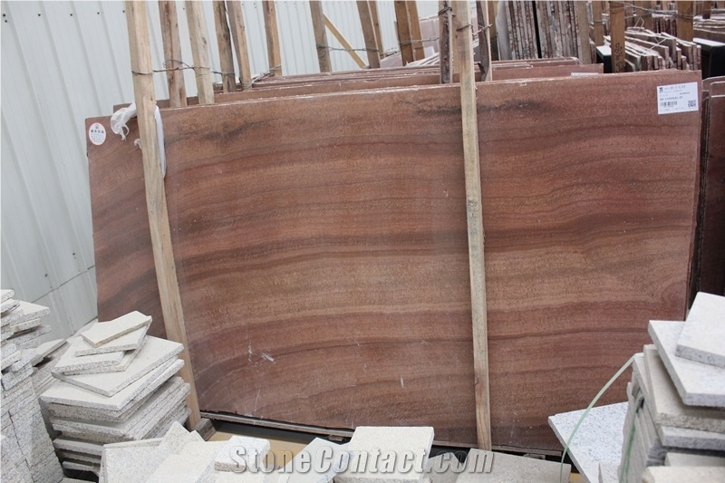 Red Wooden Grain Marble Slabs& Tile