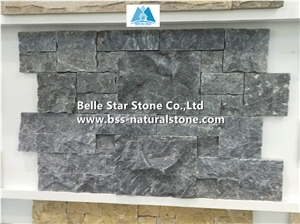 Black Limestone Rockface Field Wall Stone