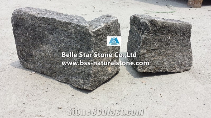 Charcoal Grey Quartzite L Corner Stone & Quions