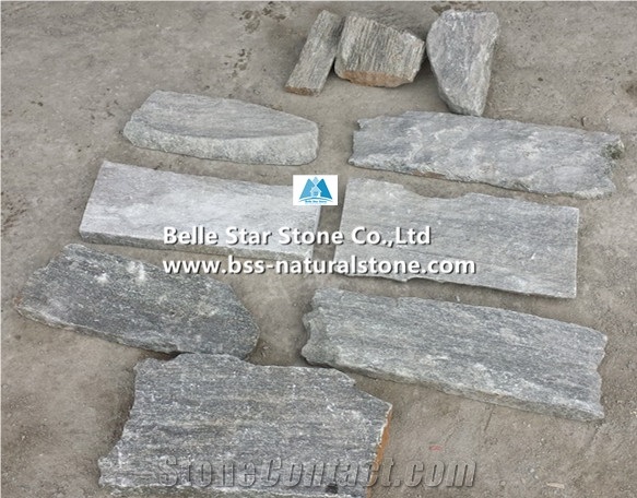 China Green Quartzite Field Loose Culture Stone