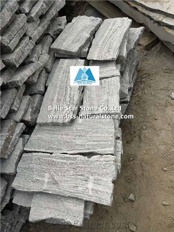 Natural Grey Granite Loose Ledge Stone Veneer