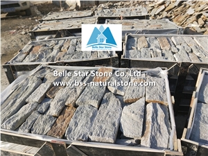 Rustic Grey Quartzite Thin Stone Veneer for Wall