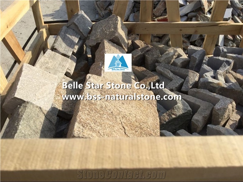 Sesame Yellow Granite Loose Stone/Fieldstoneveneer