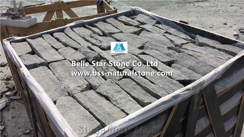Smoky Grey Quartzite Ashlar Stone Veneer for Wall