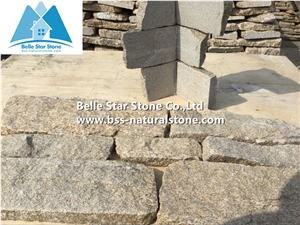 Yellow Granite Field Stone Veneer & L Corner Stone