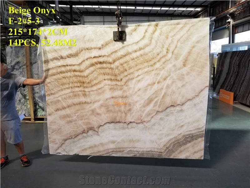 Beige Onyx for Floor & Wall Decoration